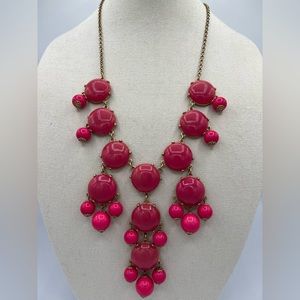 3/$30 Long Pink Bubble Necklace